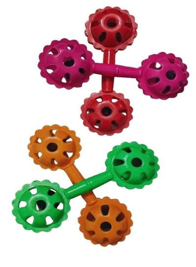 ZOKCY (Pack of 6 pcs) Colorful Plastic jhunjuna Set for Children, Baby, Kids, Boy, Girls and Newborn Baby Boys and Girls/Birthday Return Gift - Image 4